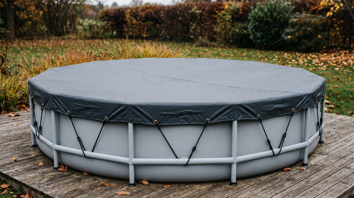 Bâche d'hivernage pour piscine ronde : diamètres et repères Image